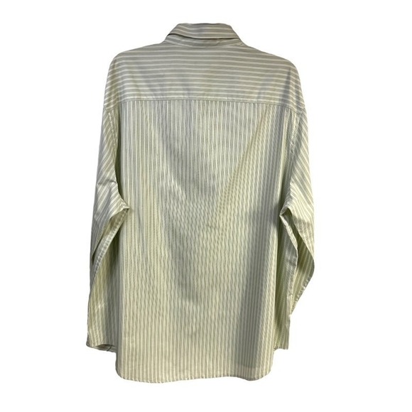 Perry Ellis Shirt XXL Button-Up Stripe Point Collar Classic Fit Business Casual - Picture 3 of 10